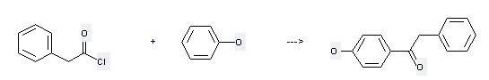 Ethanone,1-(4-hydroxyphenyl)-2-phenyl- can be obtained by Phenol and Phenylacetyl chloride